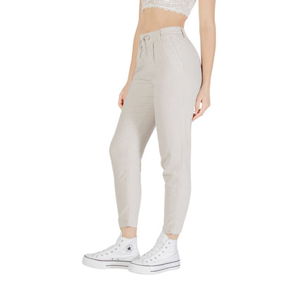 Only Beige Linen Casual Pants 1728,71956299936,Beige,Casual Pants - Pants - Clothing,Clothing,L/32,New with tags,Only,Pants - Clothing,Women