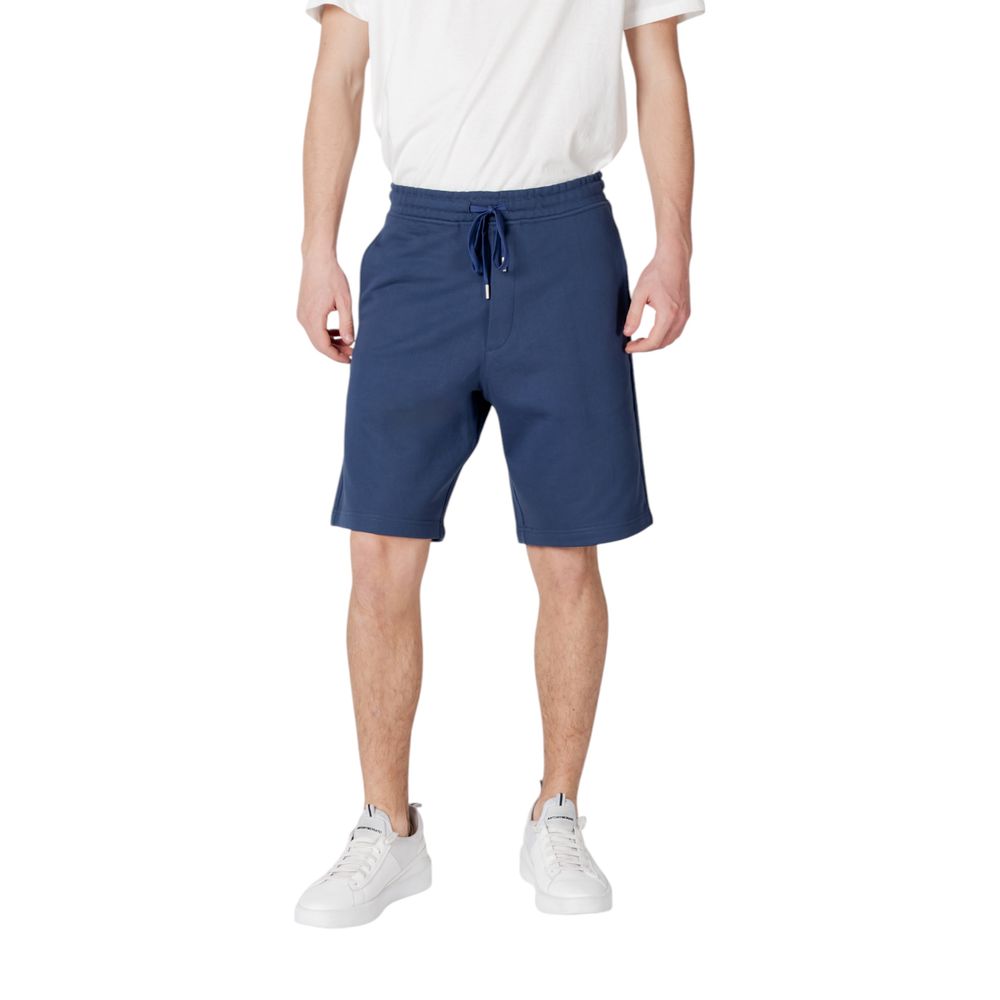 Replay Blue Cotton Bermuda Shorts Replay