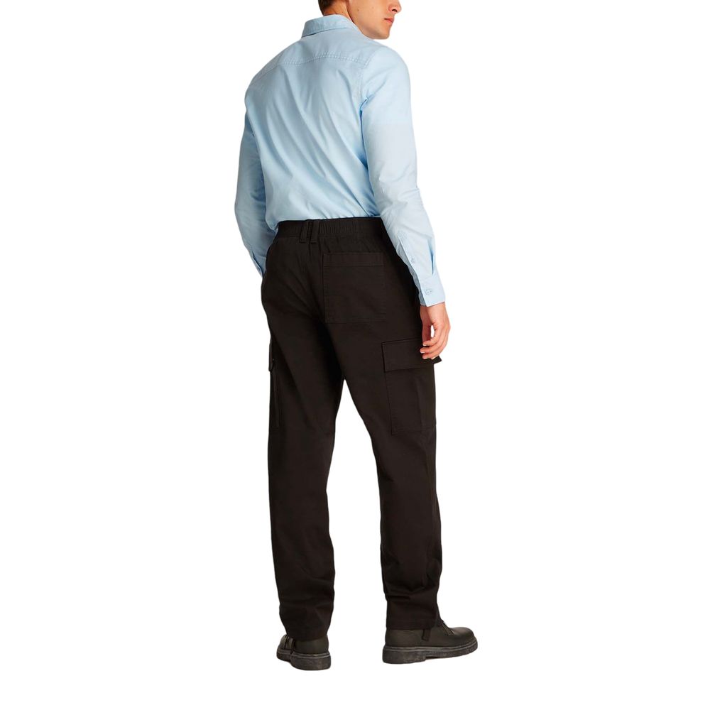 Calvin Klein Jeans Black Cotton Cargo Pants