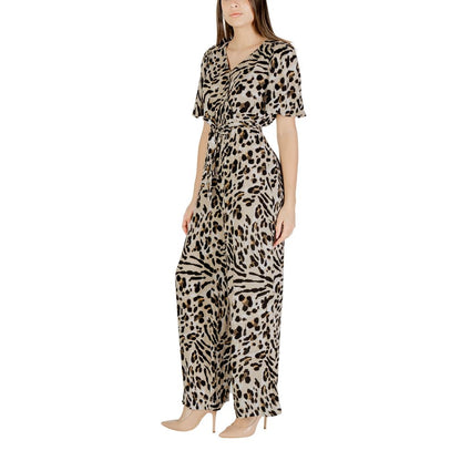 ICHI Beige Viscose Jumpsuit 1728,71956299936,Beige,Clothing,ICHI,IT38|XS,IT40|S,IT44|L,Jumpsuits - Clothing,Jumpsuits - Jumpsuits - Clothing,New with tags,Women