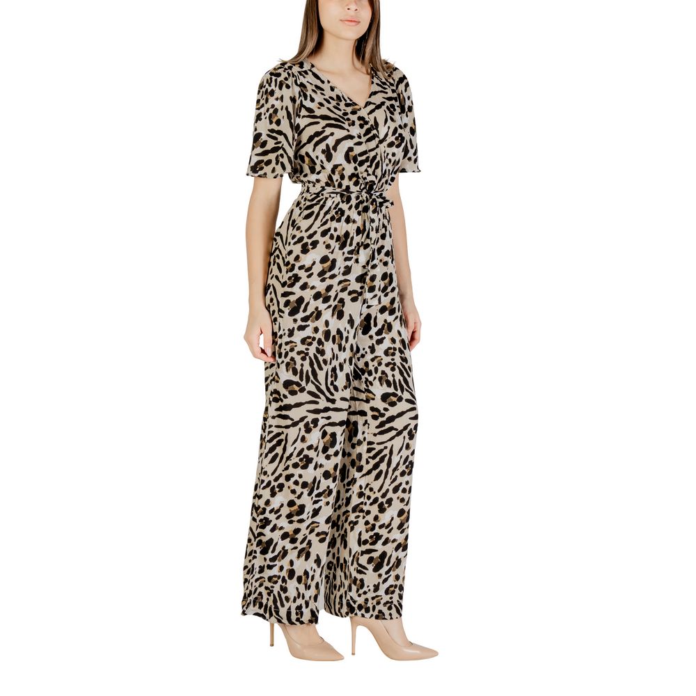 ICHI Beige Viscose Jumpsuit 1728,71956299936,Beige,Clothing,ICHI,IT38|XS,IT40|S,IT44|L,Jumpsuits - Clothing,Jumpsuits - Jumpsuits - Clothing,New with tags,Women