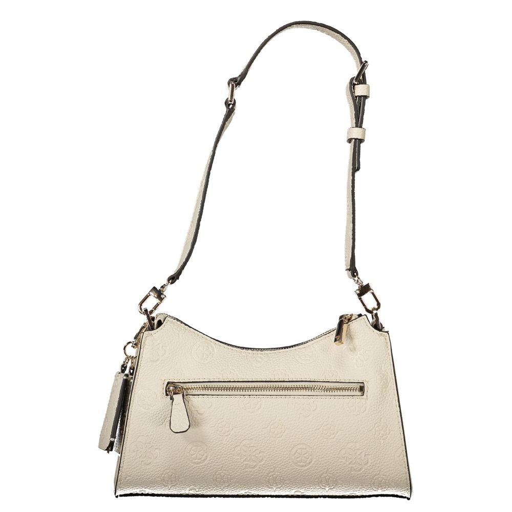 Guess Jeans Beige Polyurethane Women's Shoulder Bag