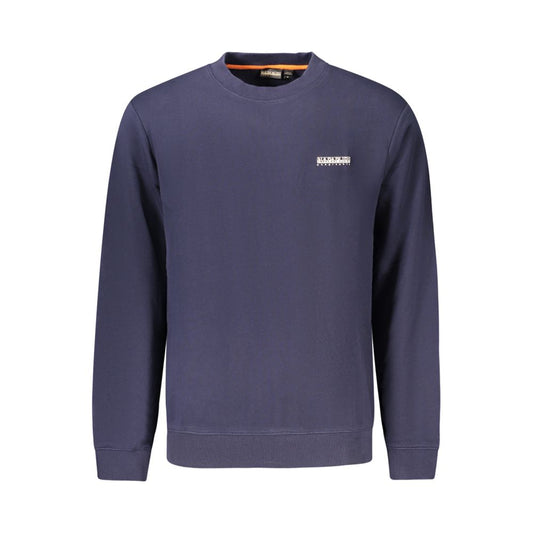 Napapijri Blue Cotton Men Sweatshirt