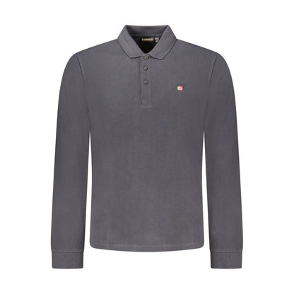 Napapijri Nero Cotton Men Polo Shirt