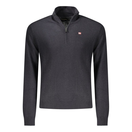 Napapijri Black Wool Mens Sweater