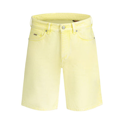 Hugo Boss Giallo Cotton Men Short