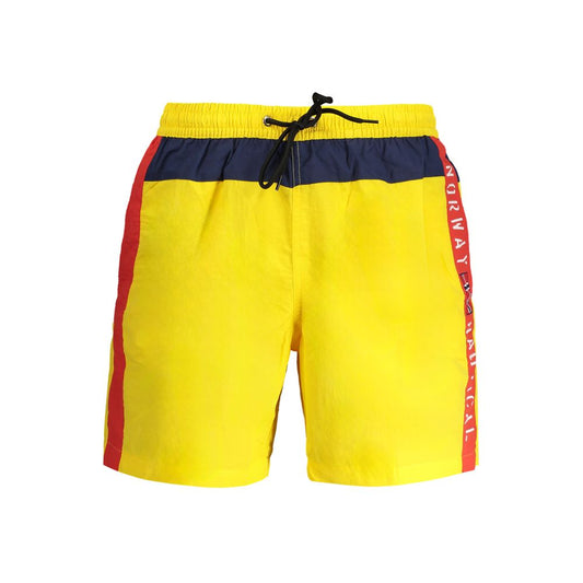 Norway 1963 Giallo Polyester Men's Swim Boxer