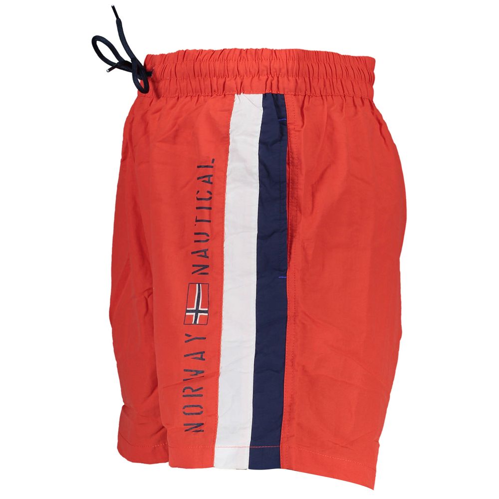 Norway 1963 Red Polyamide Shorts