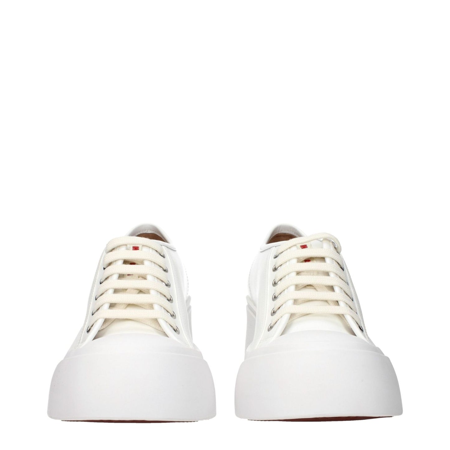 Marni White Leather Platform Sneakers