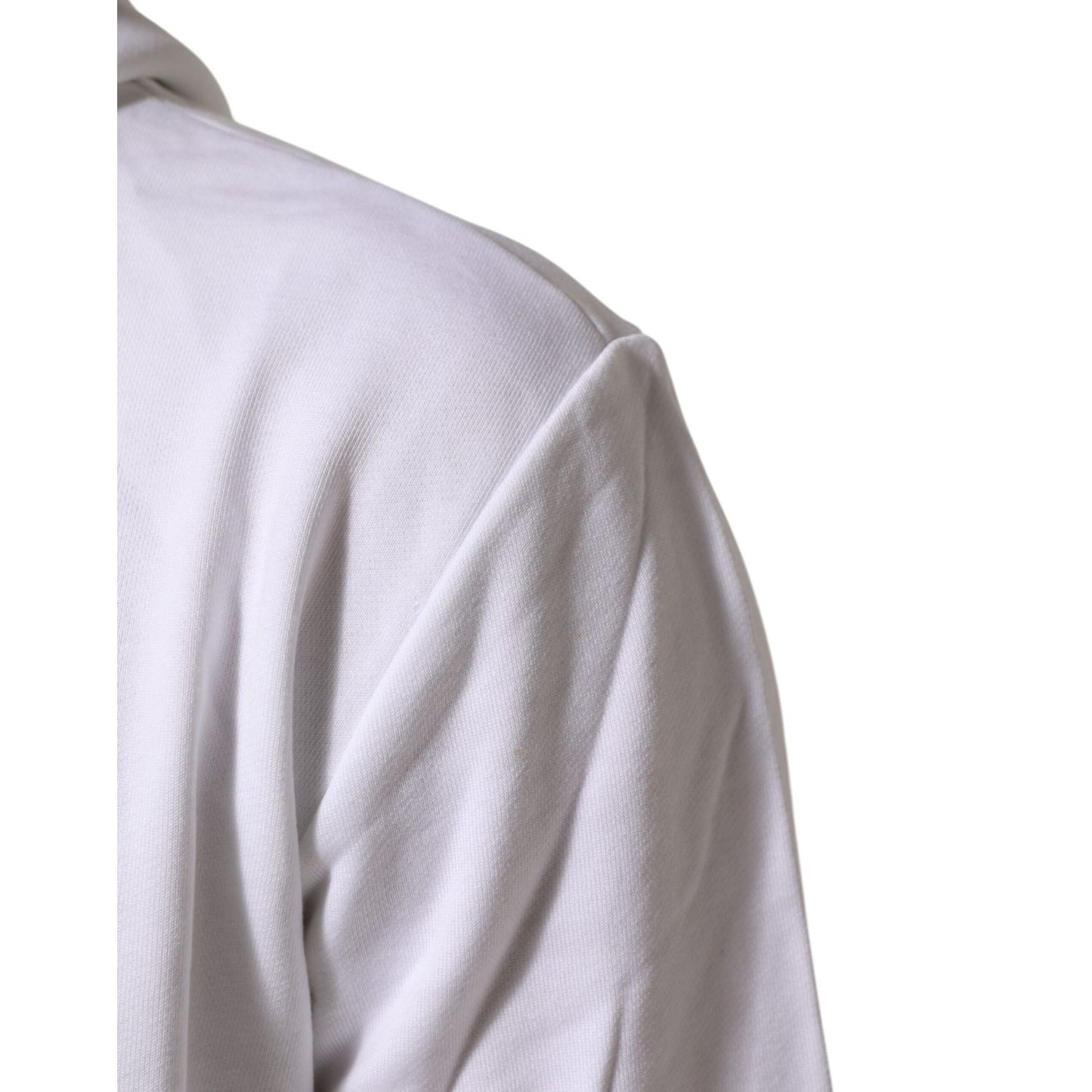 Dolce & Gabbana White Sacred Heart Hooded Sweatshirt Sweater