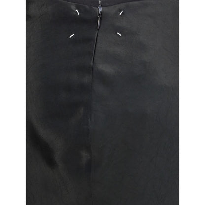 Margiela Black Acetate Midi Skirt