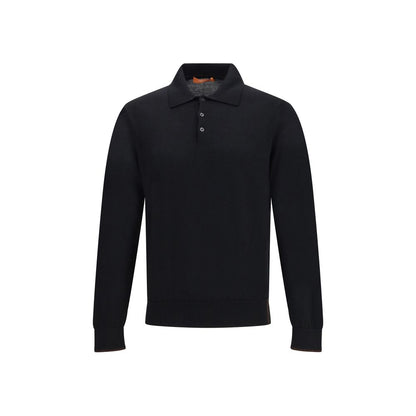 Cruna Black Wool Sweatshirt