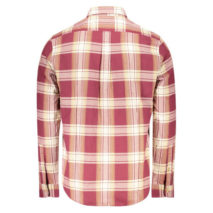 Timberland Red Cotton Men Shirt