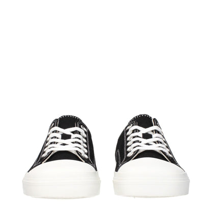 Moschino Black Fabric Low Top Sneakers