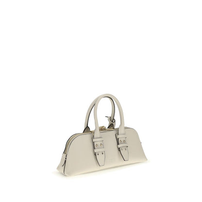 PINKO White Calf Leather Bos Taurus Handbag