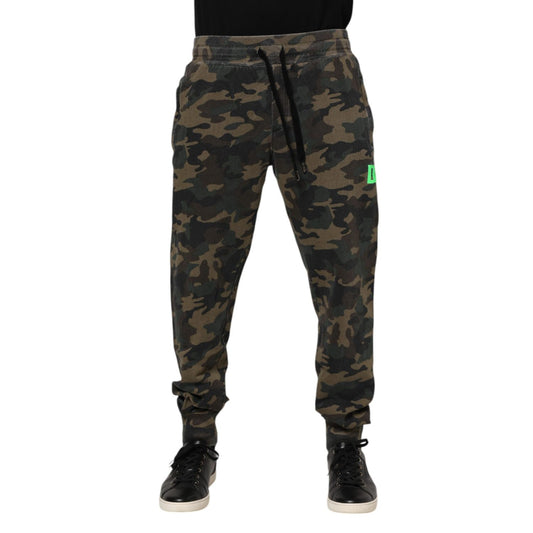 Dolce & Gabbana Multicolor Camouflage Cotton Men Jogger Pants