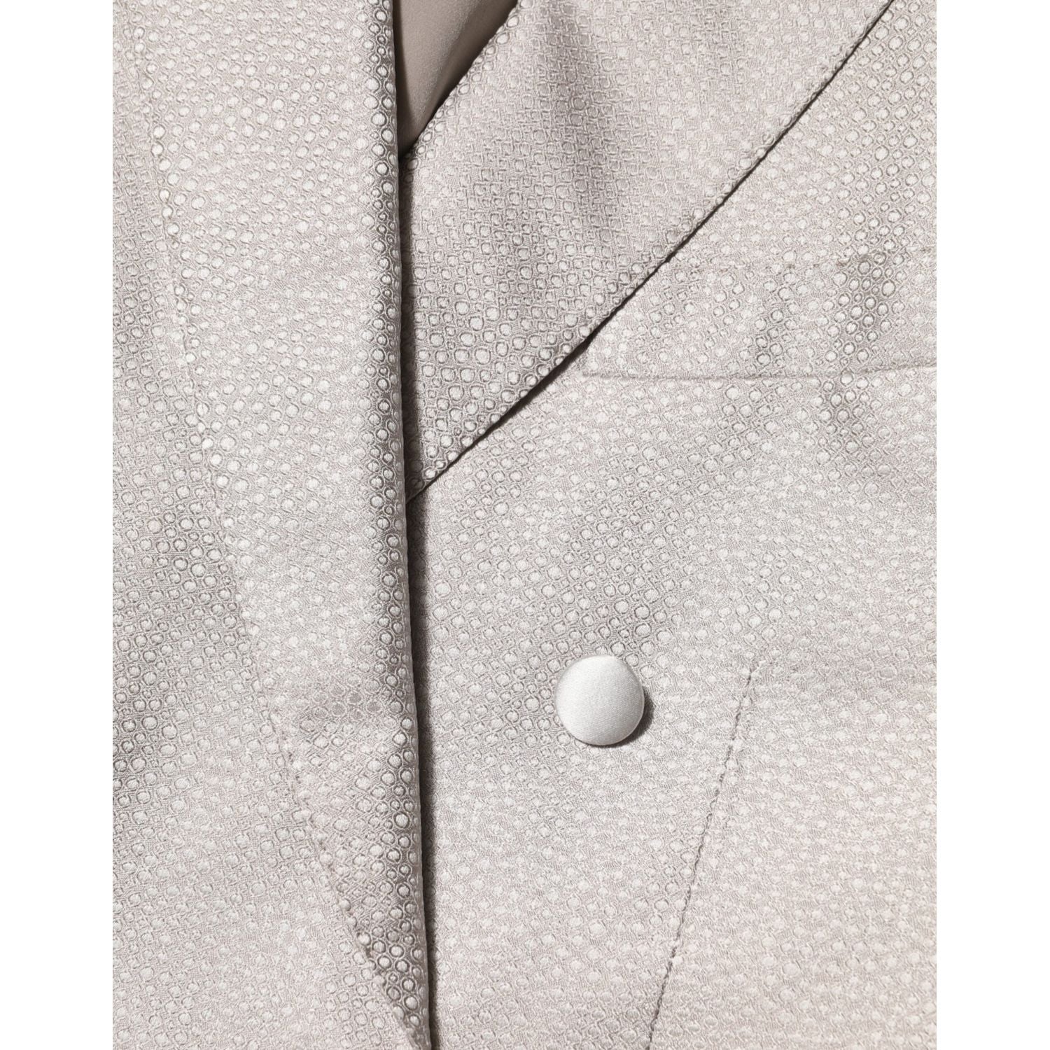 Dolce & Gabbana Beige MARTINI Double-Breasted Suit Blazer