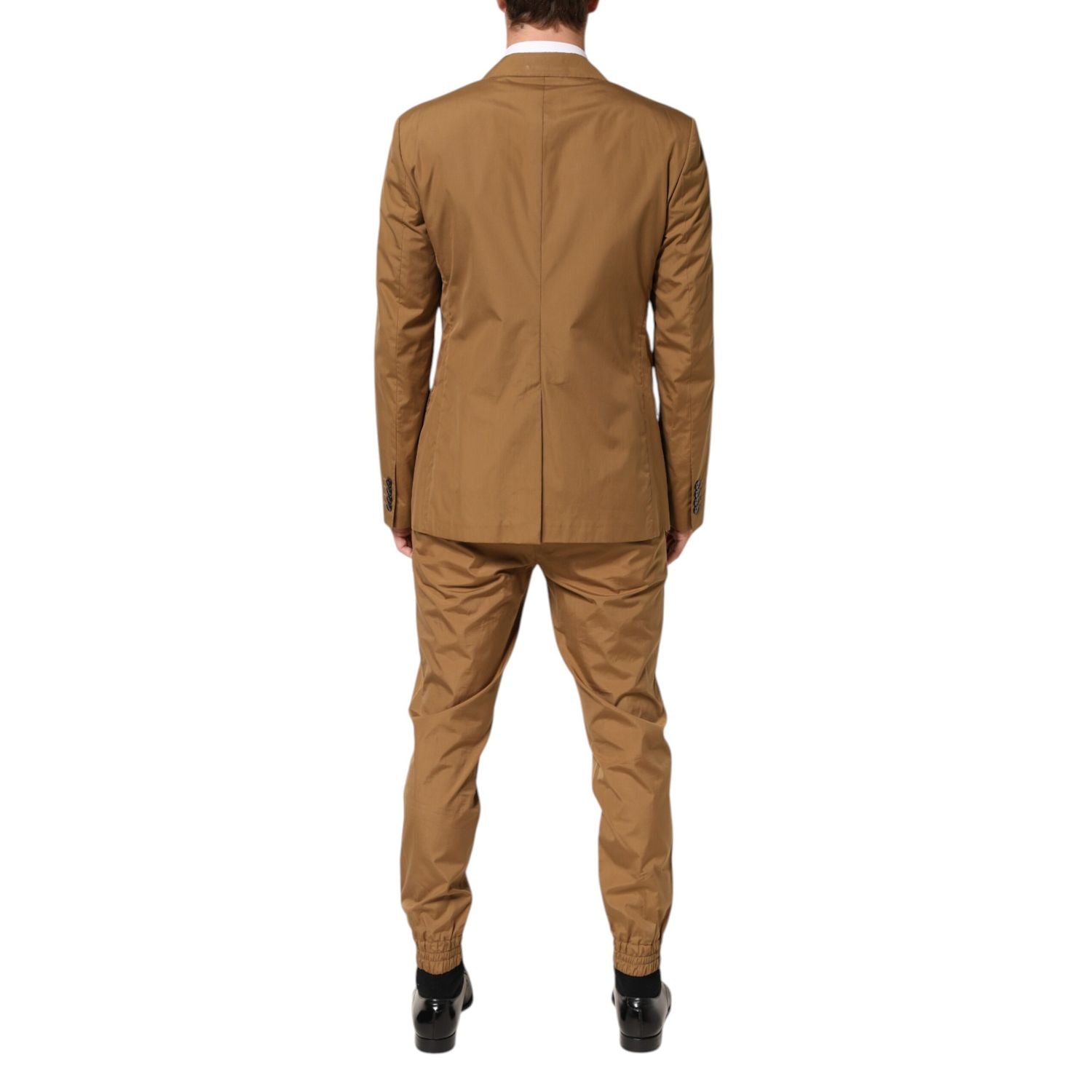 Dolce & Gabbana Brown TAORMINA Double-Breasted 2 Piece Suit