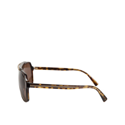 Dolce & Gabbana Dark Brown Tortoise Shell Pilot Frame Sunglasses