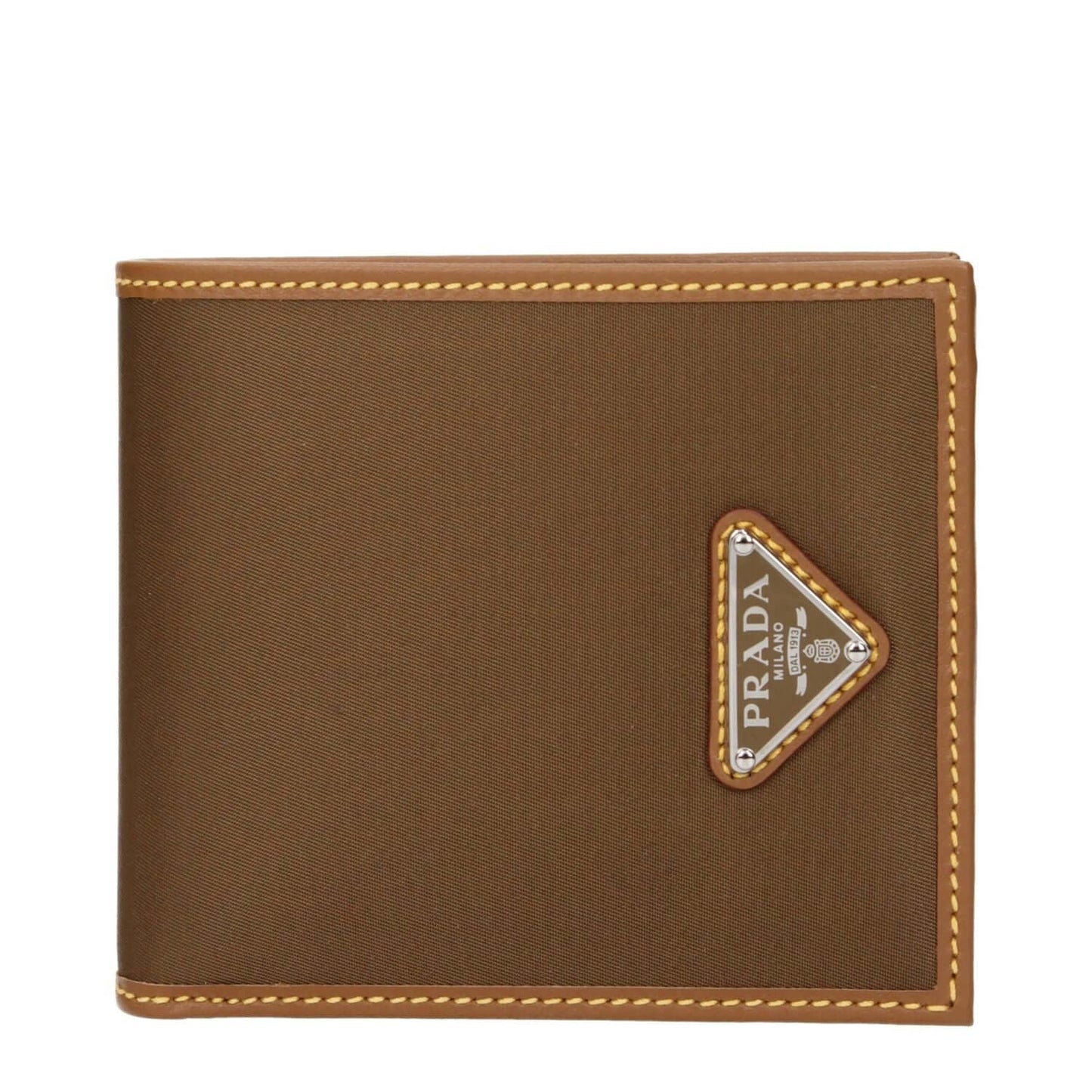 Prada Brown Fabric Wallet