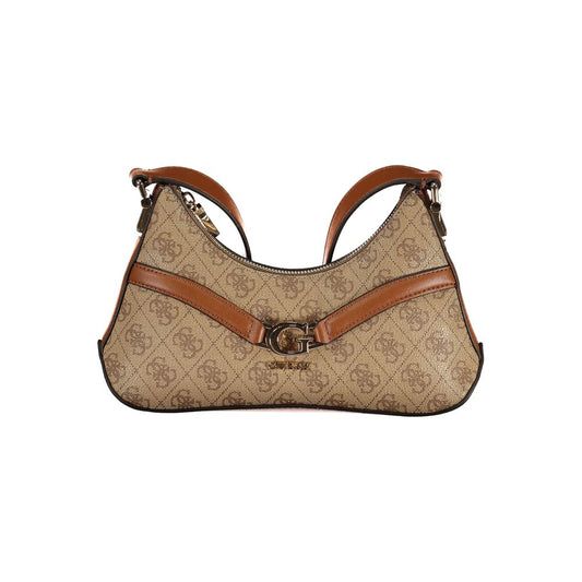 Guess Jeans Beige Polyurethane Women Shoulder Bag