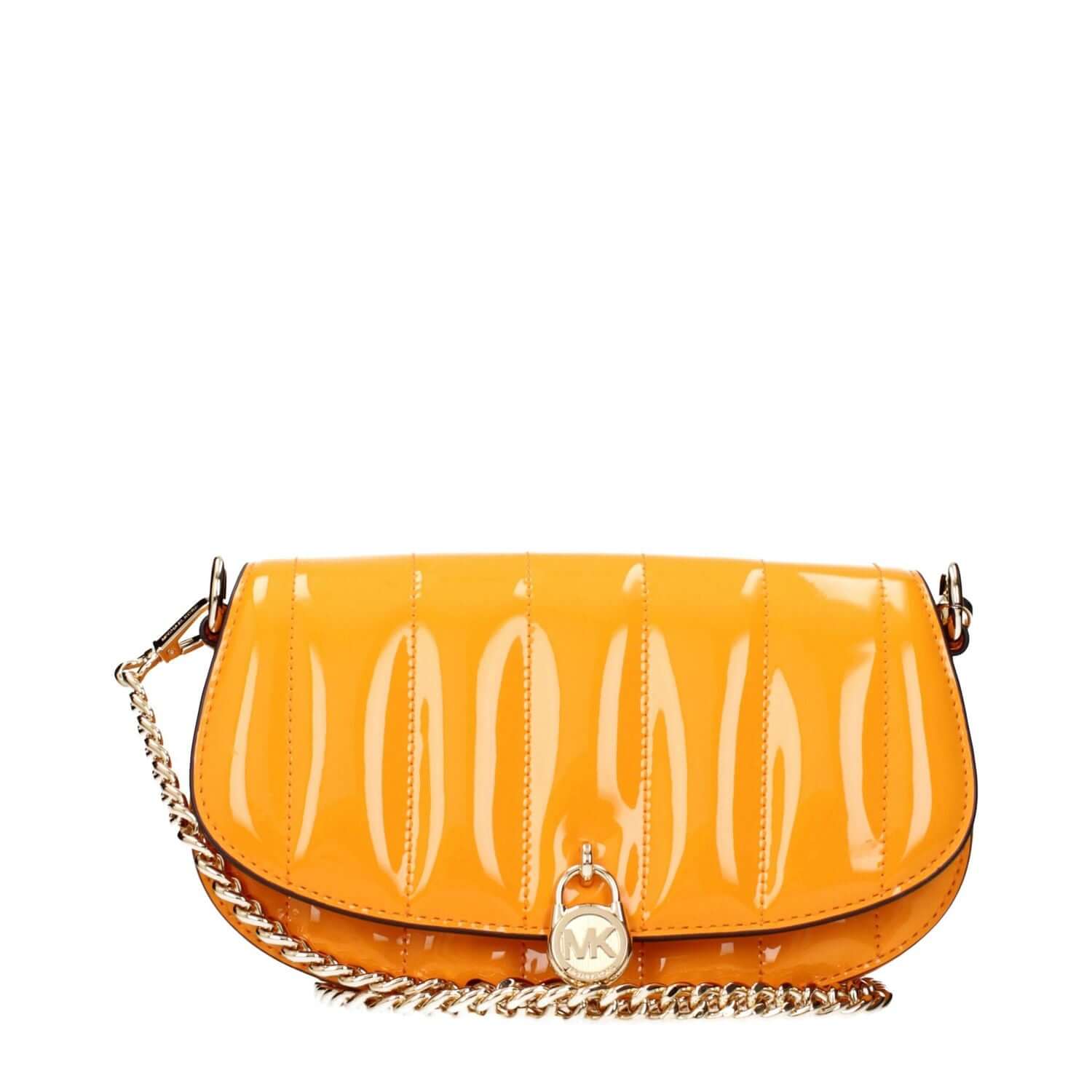Michael Kors Orange Leather Crossbody Bag