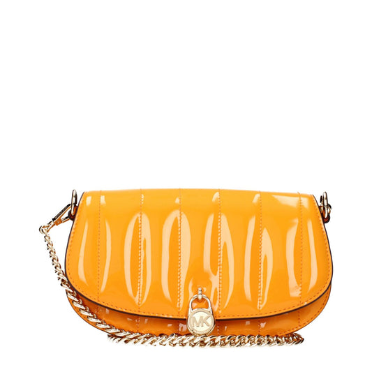 Michael Kors Orange Leather Crossbody Bag