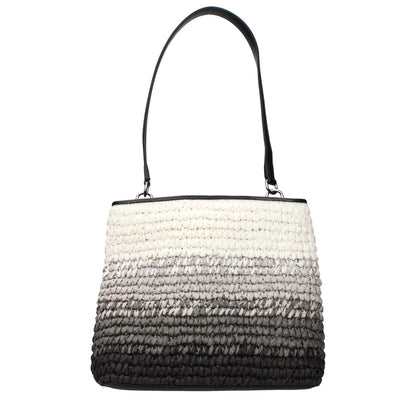 Michael Kors Black Raffia Shoulder Bag