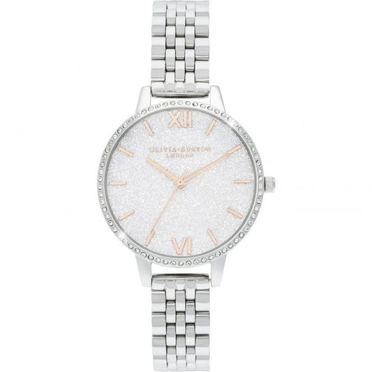 Olivia Burton Silver Stainless Steel Dress Watch
