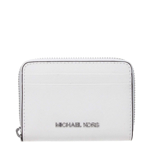 Michael Kors White Leather Cardholder