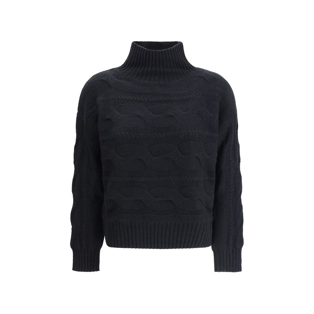 Max Mara Black Wool Sweatshirt