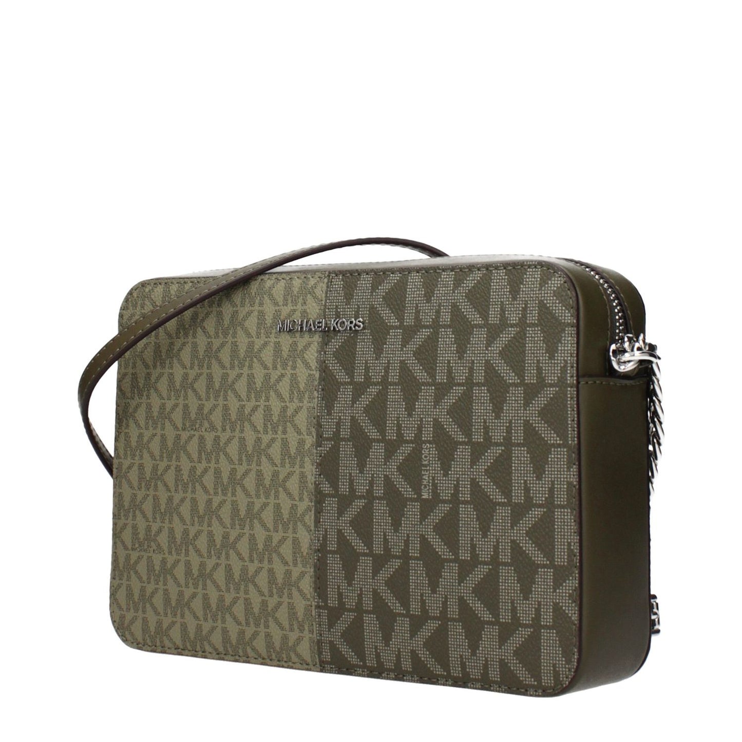 Michael Kors Green Fabric Crossbody Bag