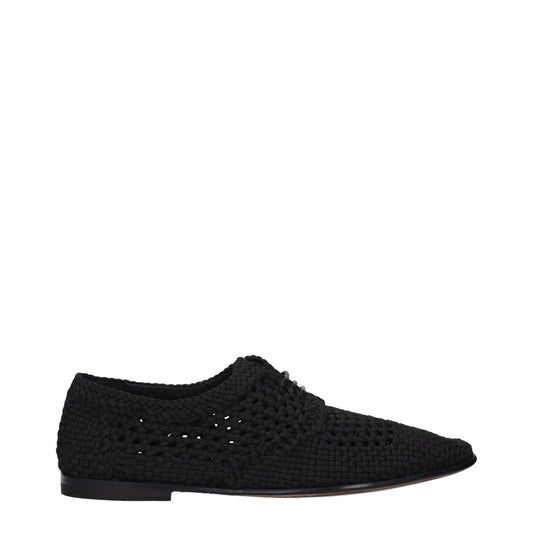 Dolce & Gabbana Black Fabric Shoes