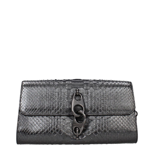 Tom Ford Gray Skin Clutch Bag