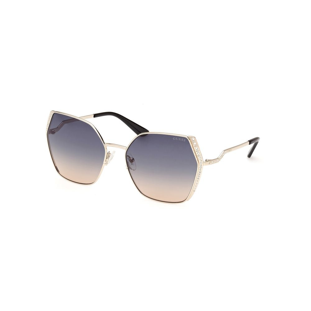 Guess Gold Metal Sunglasses