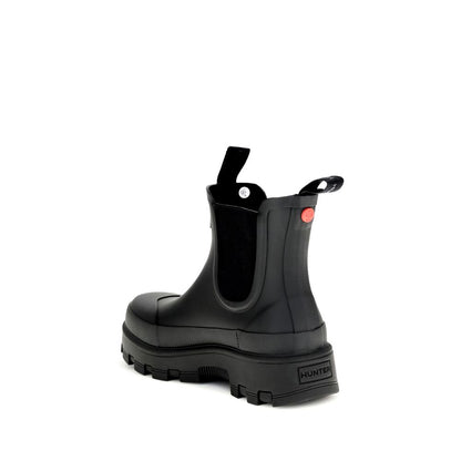 Hunter Black Rubber Chelsea Boots