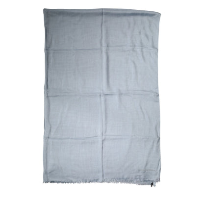 Dolce & Gabbana Light Blue Cashmere Knitted Shawl Scarf