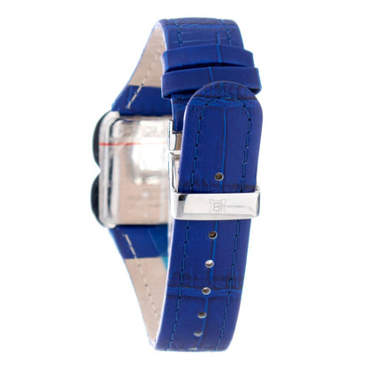 Laura Biagiotti Purple Leather Dress Watch