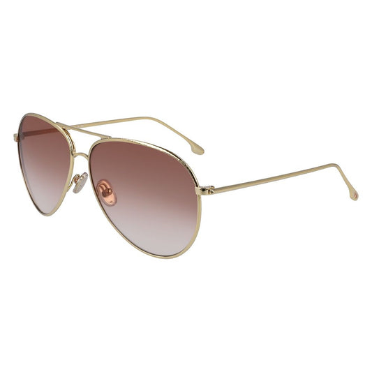 Victoria Beckham Gold Metal Sunglasses 1728,67434610848,Accessories,Glasses and Sunglasses - Accessories,Gold,New with tags,Sunglasses - Glasses and Sunglasses - Accessories,Victoria Beckham,Women