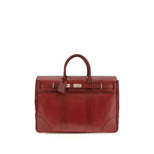 Brunello Cucinelli Bordeaux The leather Country Travel Bag