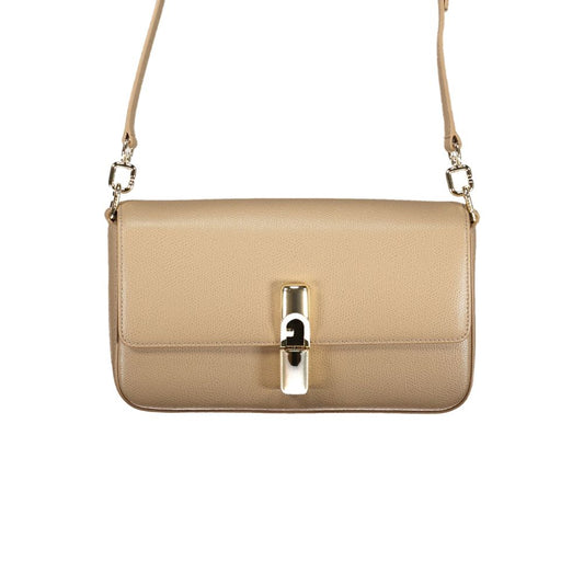 Furla Beige Leather Women Bag 1728,67403481248,Bags,Beige,Furla,Handbags - Bags,New with tags,Women
