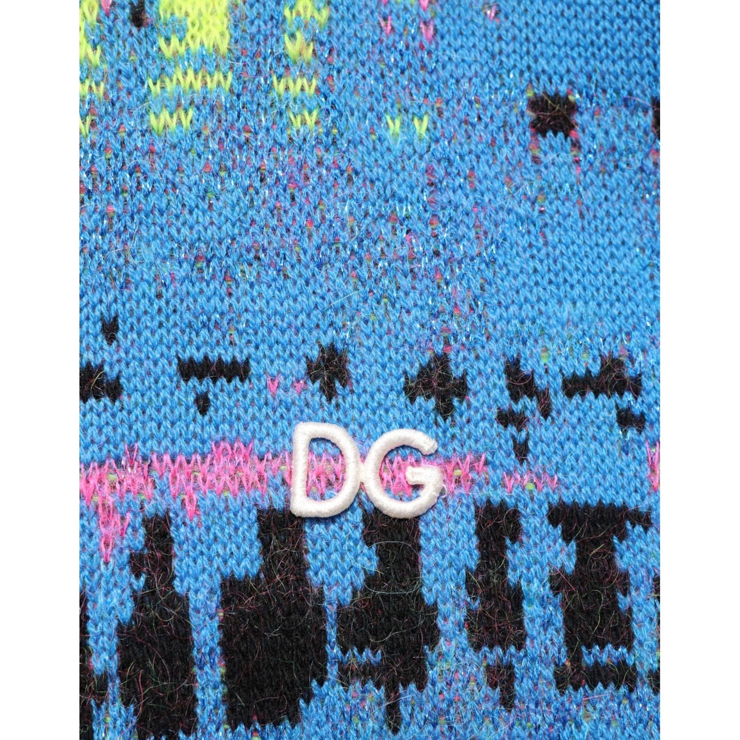 Dolce & Gabbana Multicolor Men Crew Neck Pullover Sweater