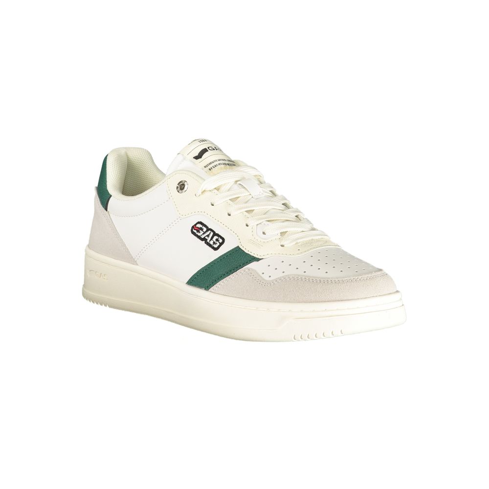 Gas Black Polyester Men Sneaker 1728,67403481248,Athletic - Sneakers - Shoes,EU41/US8,EU42/US9,EU43/US10,EU44/US11,EU45/US12,EU46,Gas,Men,New with tags,Shoes,Sneakers - Shoes,White