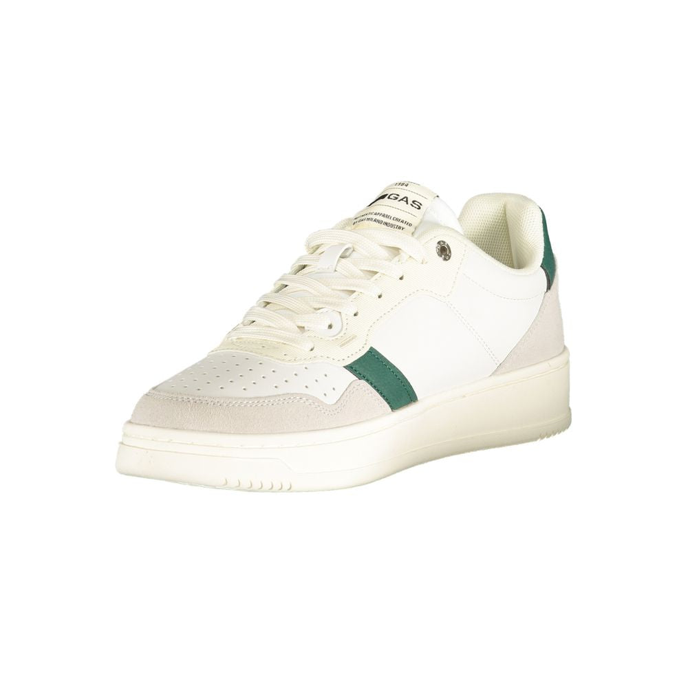 Gas Black Polyester Men Sneaker 1728,67403481248,Athletic - Sneakers - Shoes,EU41/US8,EU42/US9,EU43/US10,EU44/US11,EU45/US12,EU46,Gas,Men,New with tags,Shoes,Sneakers - Shoes,White