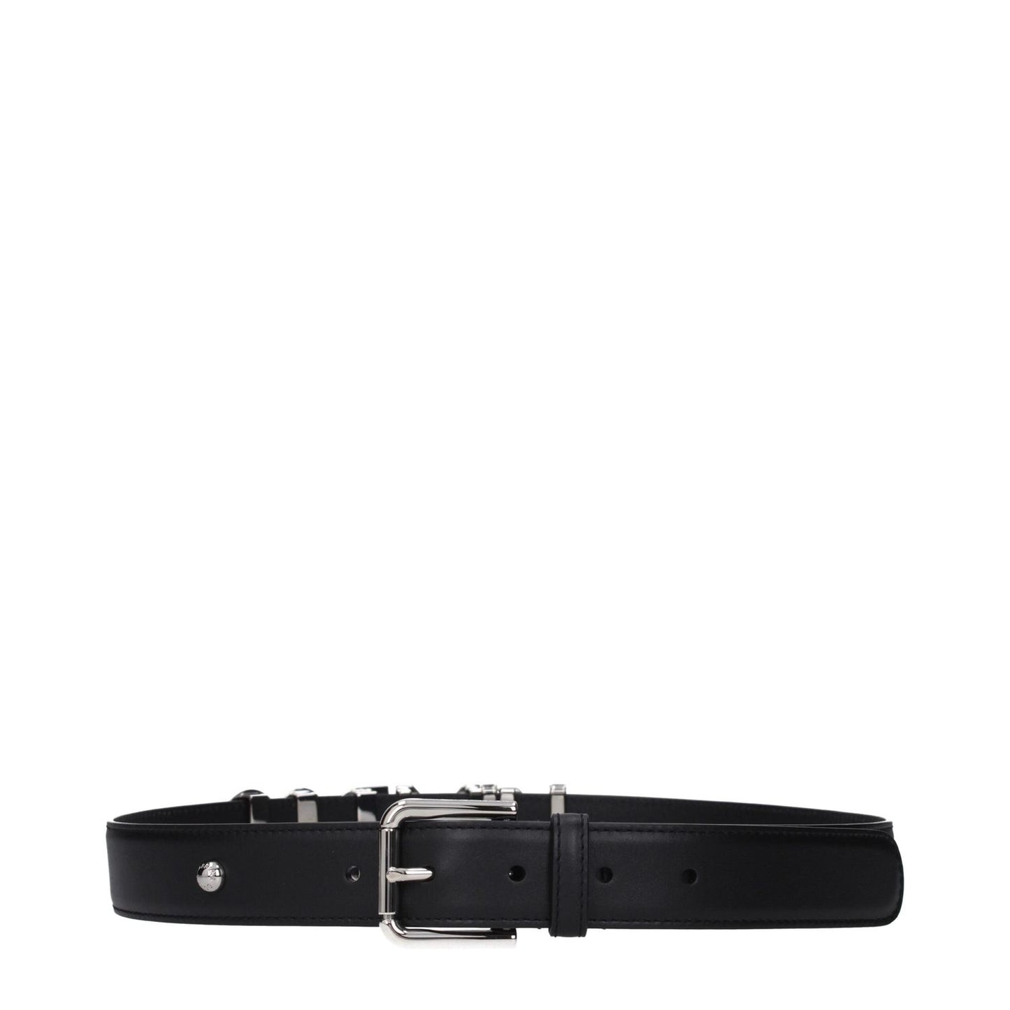 Dolce & Gabbana Black Leather Regular Belt 1728,75 cm / 30 Inches,75667636384,80 cm / 32 Inches,85 cm / 34 Inches,90 cm / 36 Inches,Accessories,Belts - Accessories,Black,Dolce & Gabbana,New with tags,Regular Belts - Belts - Accessories,Women