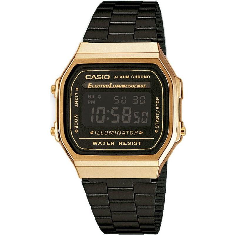 CASIO VINTAGE Mod. ICONIC - GOLD & BLACK WATCHES CASIO COLLECTION & VINTAGE