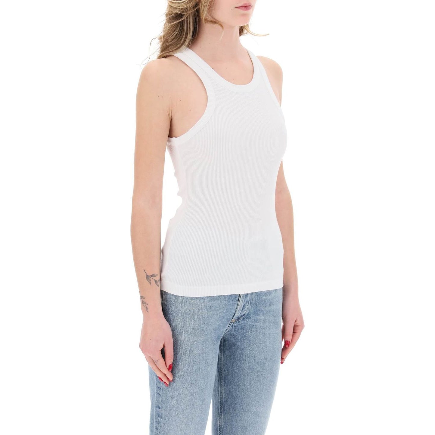 Agolde "ribbed sleeveless top b Topwear Agolde