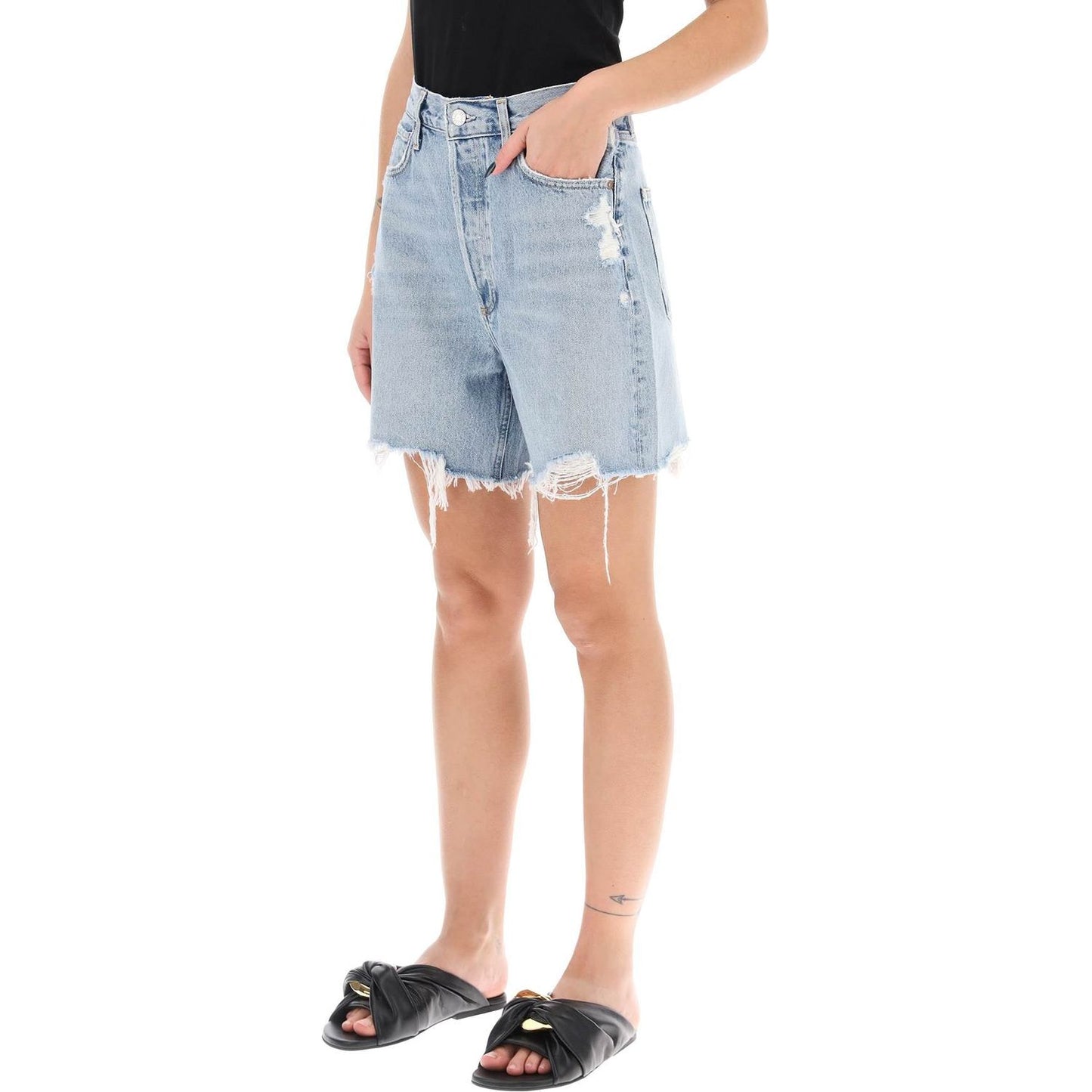 Agolde stella denim shorts Short trousers Agolde