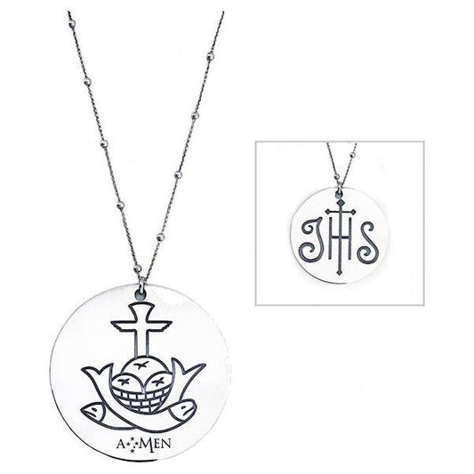 AMEN Mod. IHS - PANI&PESCI GRANDE 55mm AMEN