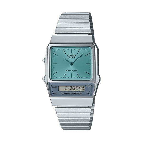 CASIO VINTAGE Mod. EDGY COLLECTION ACQUA GREEN WATCHES CASIO COLLECTION & VINTAGE